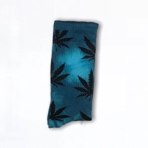 Weed Socks (Blue) Tie Dye